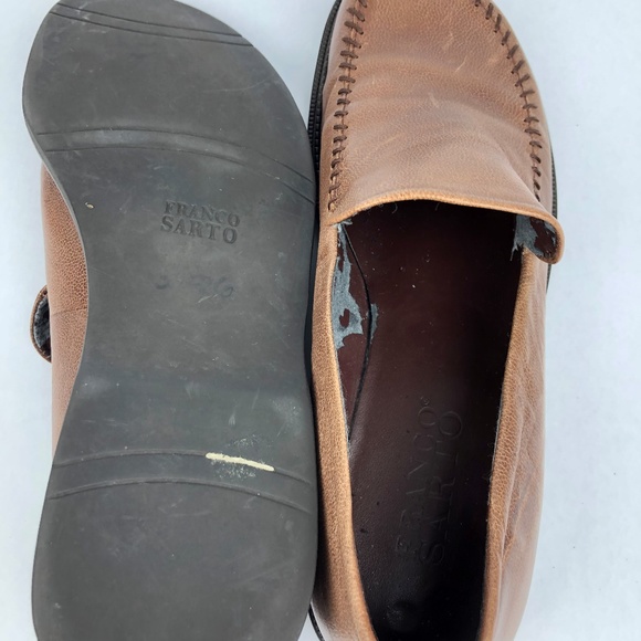 FRANCO SARTO Brown Leather Loafers